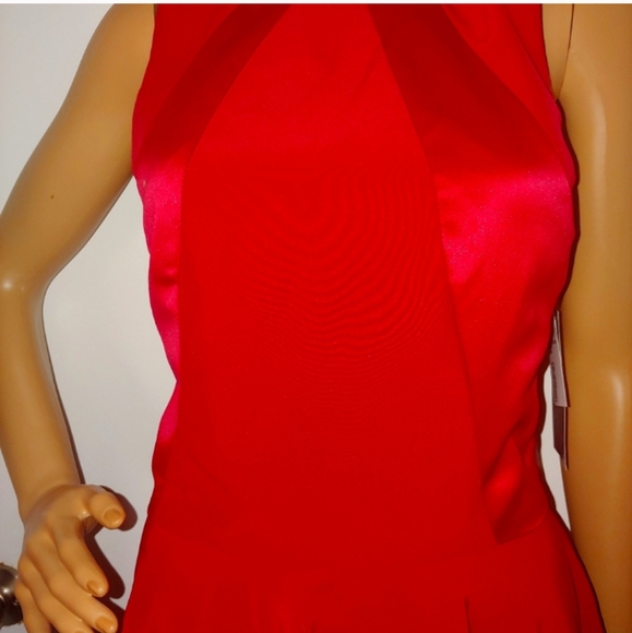 LELA ROSE RED ROSE RACER BACK FIT & FLARE DRESS NWT - Picture 3 of 6